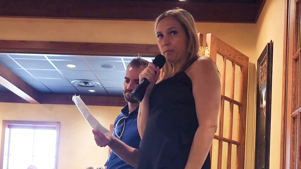 Ex-wife's speech on ex-husband's wedding day