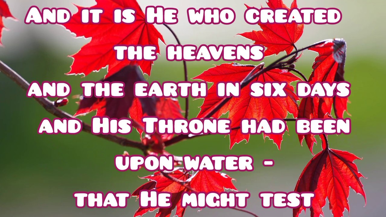 Surat HooD | Allah said in Quran e Pak | Islami...