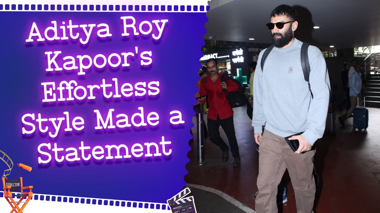 Aditya Roy Kapoor was Spotted At the Mumbai Airport in a Stylish Casual Outfit