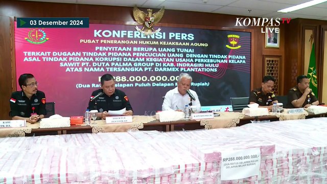 [FULL] Kejagung Ungkap Hasil Sitaan Rp288 Miliar Terkait Kasus Korupsi Duta Palma
