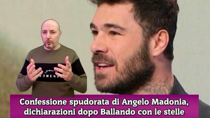 Confessione spudorata di Angelo Madonia, dichiarazioni dopo Ballando con le stelle