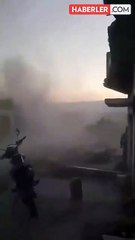 Suriye'de rejim ile muhalifler arasında devam eden çatışmalardan en net görüntü