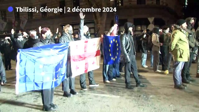 Géorgie: des milliers de manifestants pro-UE pour la cinquième soirée consécutive