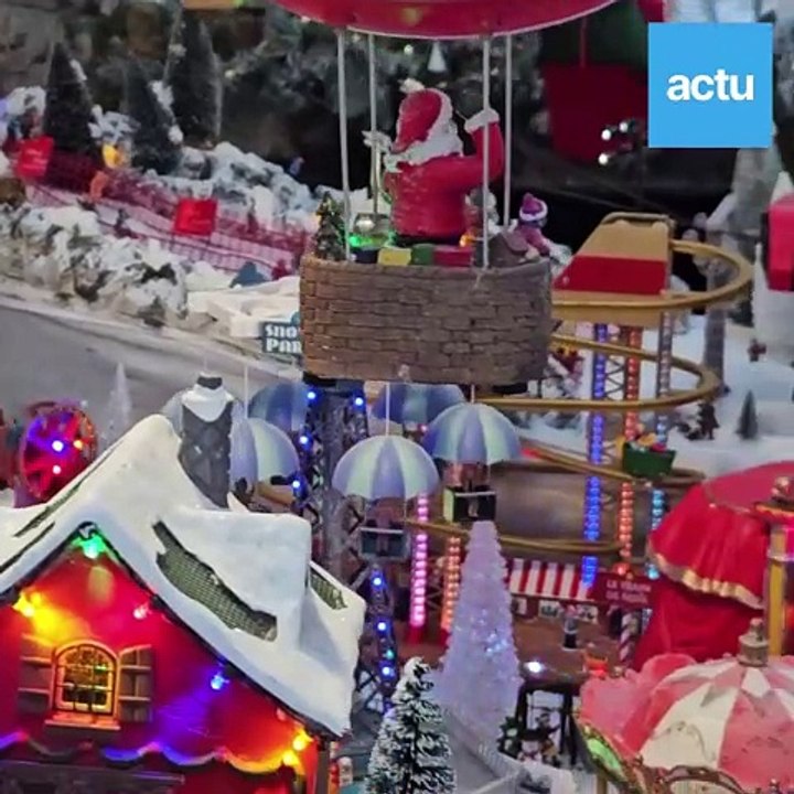 Emmanuel propose de venir voir gratuitement son village de Noël