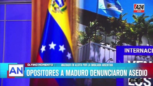📢 VENEZUELA: ASEDIO DE NICOLÁS MADURO A LA EMBAJADA DE ARGENTINA EN CARACAS