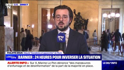 "Nous sommes ouverts à un Premier ministre qui partage les valeurs de la gauche", déclare Philippe Brun (PS)