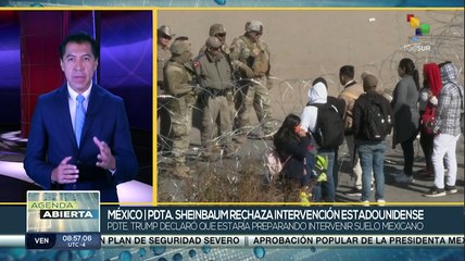 Presidenta Sheinbaum rechaza la intervención estadounidense en México