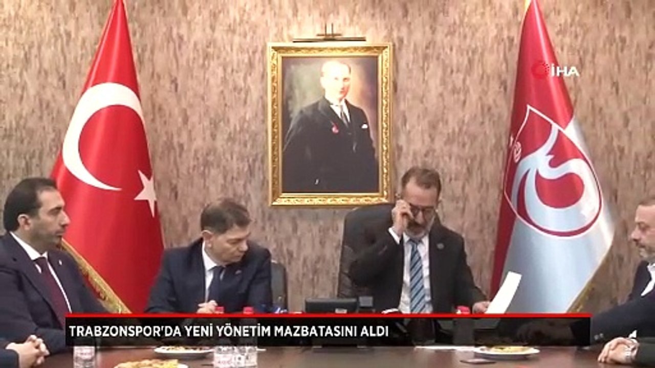 Trabzonspor'da yeni yönetim mazbatasını aldı