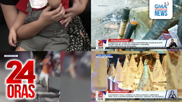 24 Oras: (Part 3) Rufa Mae Quinto, iginiit na walang kinalaman sa maanomalyang aktibidad ng Dermacare; Mga sanggol na inabandona ng magulang nilang POGO workers; Kulturang Pinoy, tampok sa pinailawang Christmas tree sa San Juan, atbp.