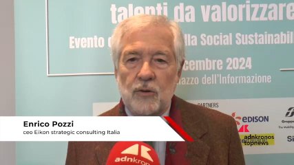 Sostenibilità sociale, Pozzi (Eikon): “Segmento del sociale messo in secondo piano perché più complesso”