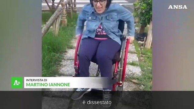 Nel parco dissestato con Cristina: Qui cado e nessuno mi ascolta