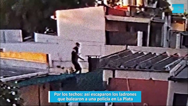 Por los techos, así escaparon los ladrones que balearon a una policía en La Plata