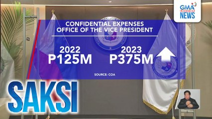 Nagastos na confidential funds ng OVP noong 2023, lumobo ng triple mula 2022 | Saksi