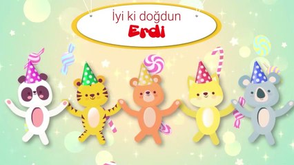 İyi ki Doğdun ERDİ - İsme Özel Çocuk Doğum Günü Şarkısı