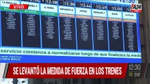 Se levanta la medida de fuerza en los trenes: alivio para millones de pasajeros