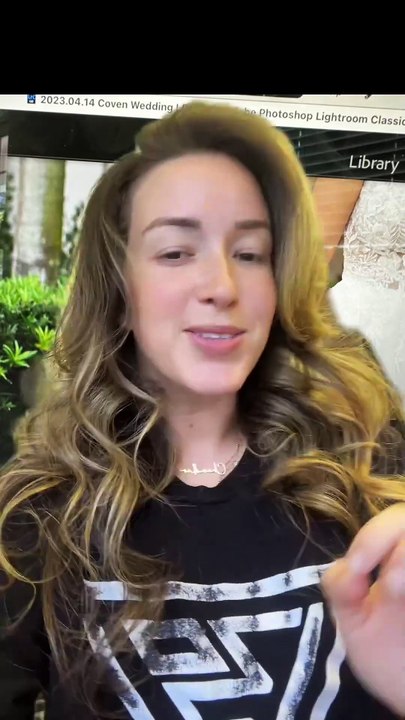 Woman gets a surprise when her photographer reveals her wedding photos!