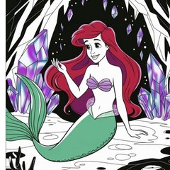 Relax and Create: Ariel Coloring Pages for Fans and Artists Alike