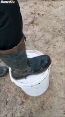 Une loutre adorable refuse de retourner dans son lac...