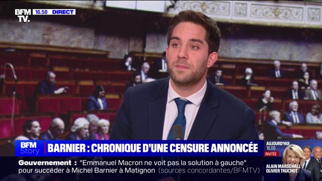Vote de la motion de censure déposée par le NFP: Il n'y a pas d'alliance avec la gauche, assure Thomas Ménagé (RN)