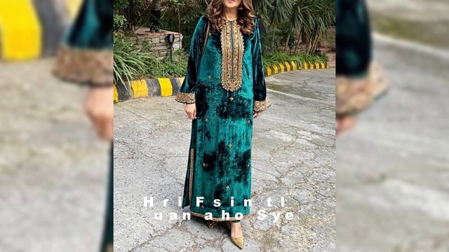 Stylish Velvet Party Wear Dresses Ideas /Velvet Fancy Dress Designing Ideas