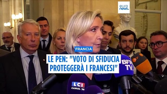 Le Pen: Voto di sfiducia è unico modo per proteggere la Francia da bilancio pericoloso e ingiusto