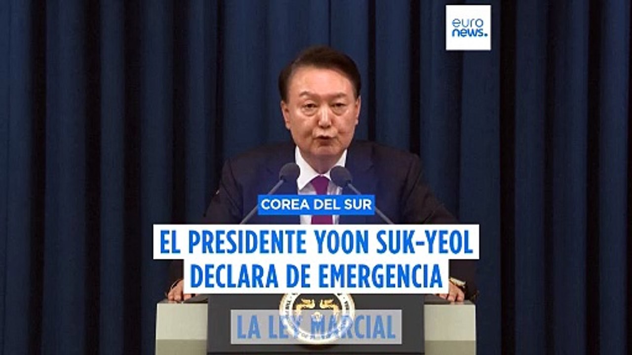 Corea del Sur declara la ley marcial de emergencia