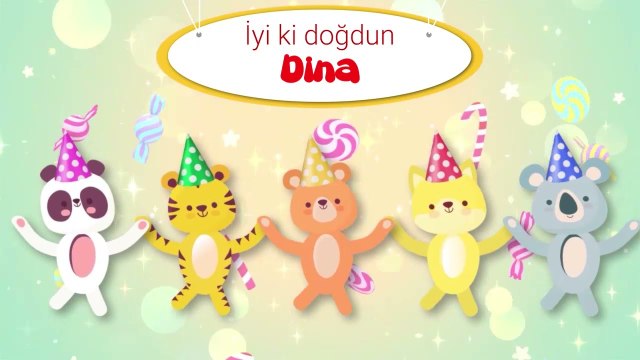 İyi ki Doğdun DİNA - İsme Özel Çocuk Doğum Günü Şarkısı