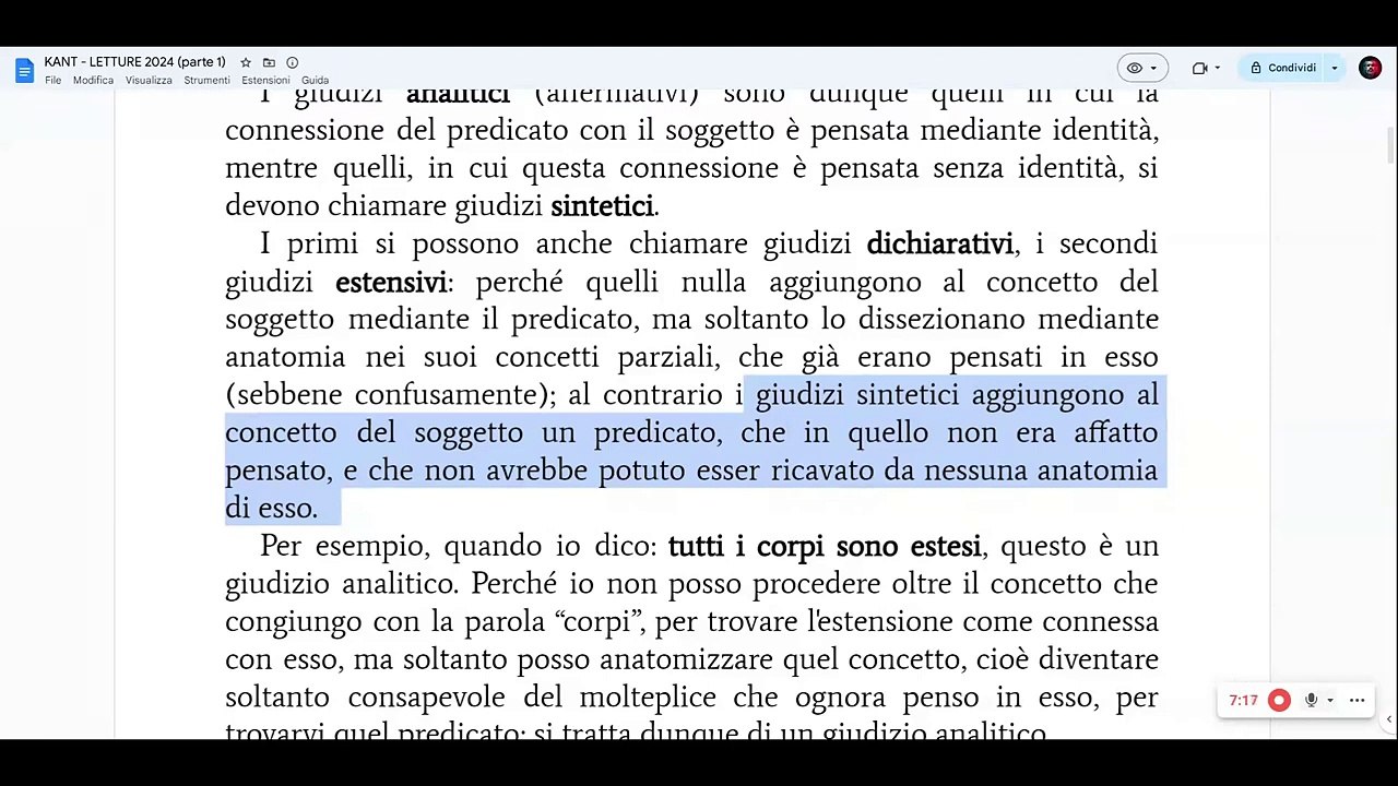 Kant_ Giudizi analitici e sintetici - Il concetto di Noumeno (introduzione alla lettura)