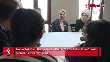 Emine Erdoğan, Hatay'da Serdar Demir Çocuk Evleri Sitesi'ni ziyaret etti