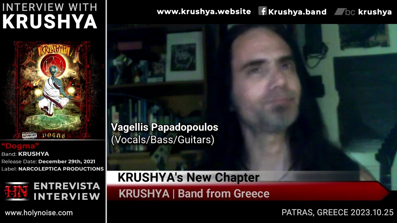 🔴FULL INTERVIEW Vagellis Papadopoulos (Vocals_Bass_Guitars) from KRUSHYA #Death Grindcore #Greece #SupportTheUnderground
