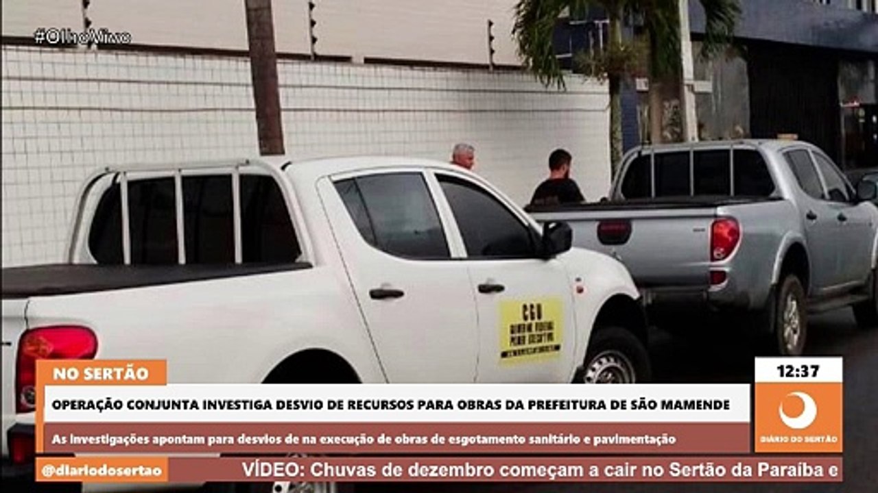 Operação conjunta investiga desvio de recursos para obras da prefeitura de São Mamede