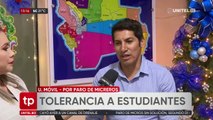 Educación da tolerancia a estudiantes para llegar a las unidades educativas ante la falta de micros en Santa Cruz