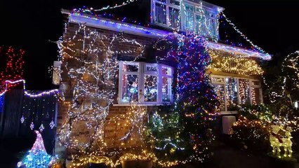See spectacular Christmas lights on a Burgess Hill home