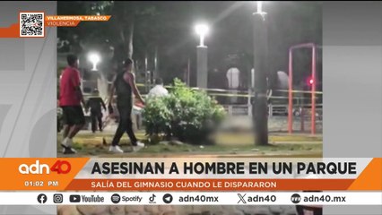 Asesinan a hombre en un parque en Villahermosa, Tabasco
