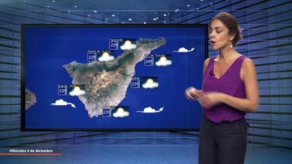 La previsión del tiempo en Canarias para el 4 de diciembre de 2024, en Atlántico Televisión.