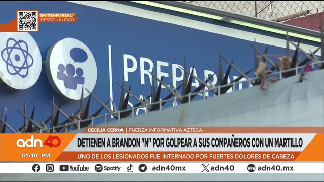 Detienen a Brandon N por golpear a martillazos a sus compañeros en Jalisco