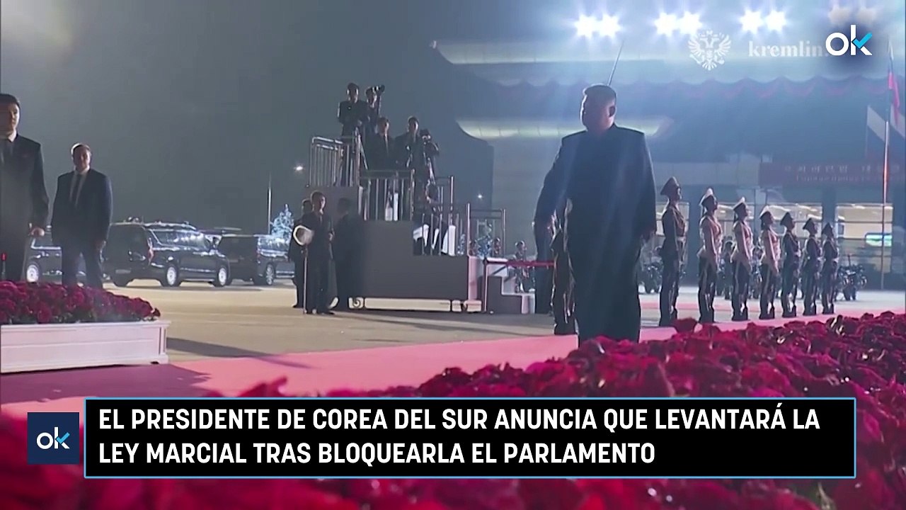 El presidente de Corea del Sur anuncia que levantará la ley marcial tras bloquearla el Parlamento