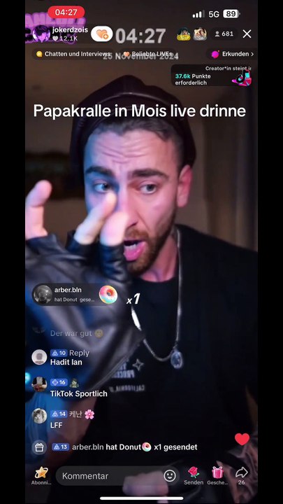 Mois Zois DREHT DURCH 😱 Papakralle LIVE im STREAM! 😳🎥
