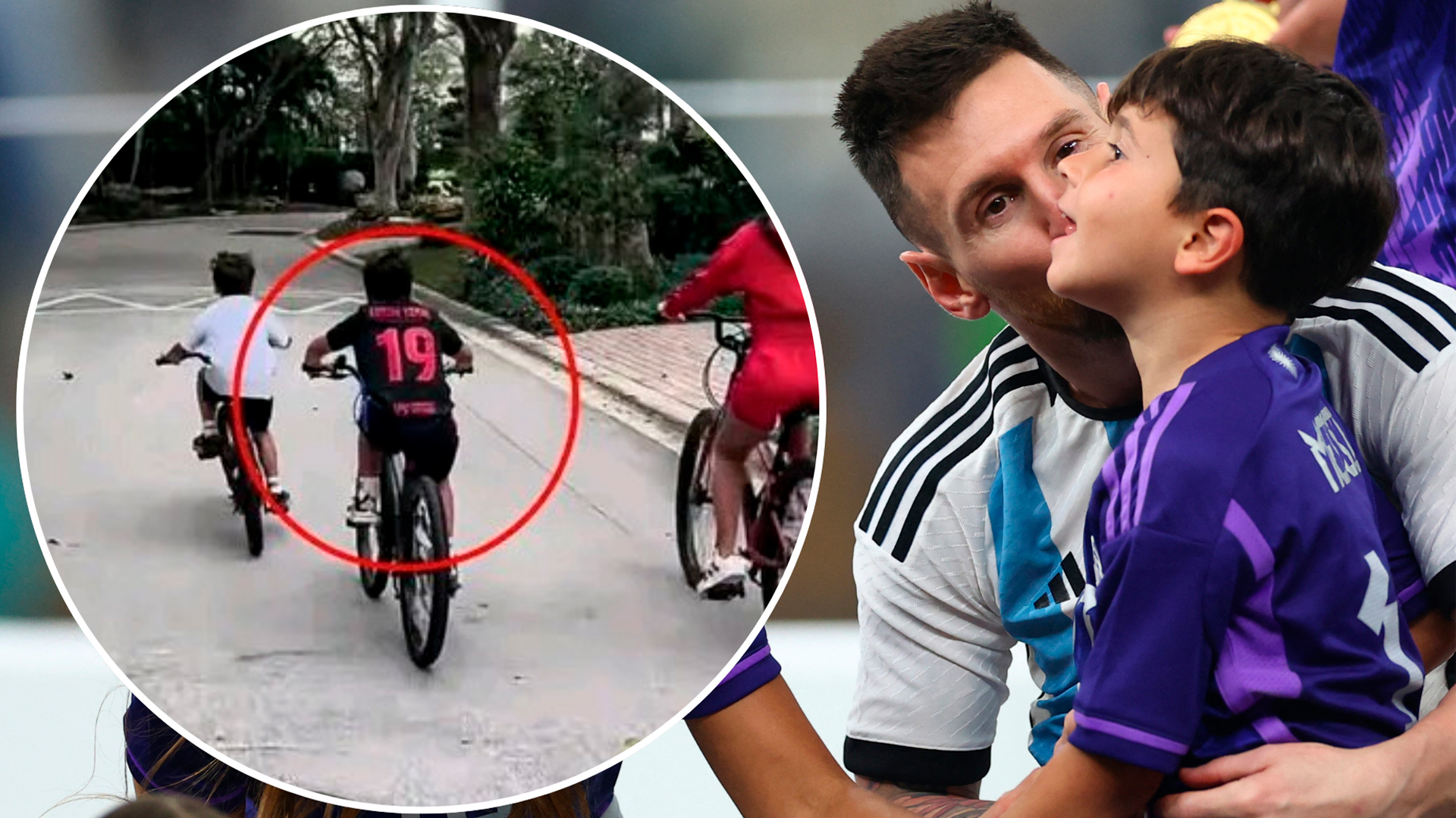 El paseo de la familia Messi en Argentina