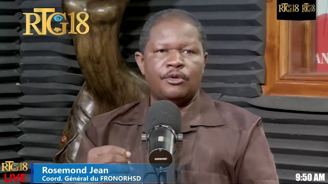Rosemond Jean di ensekirite ki gen Ayiti a se pito yon konplo Ayisyen ak etranje fè pou detwi peyi a