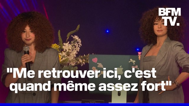 Les images de la statue de l'influenceuse Léna Situations au musée Grévin