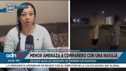 Menor amenaza a compañero con una navaja en Nuevo León