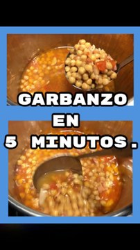 Garbanzos en 5 minutos, listos para comer o usar