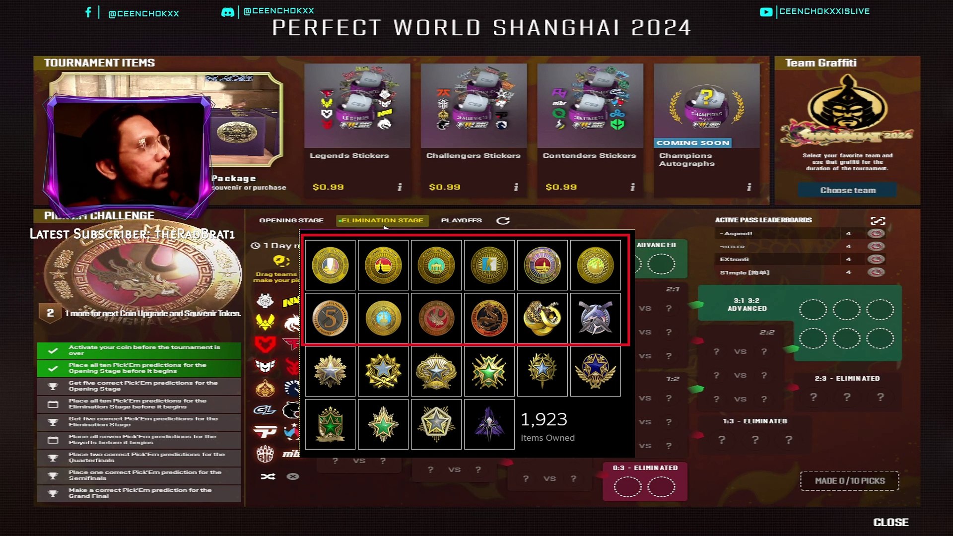 Shangai Major 2024 Elimination Stage Pick'Ems CS2 By Ceen Chokxx