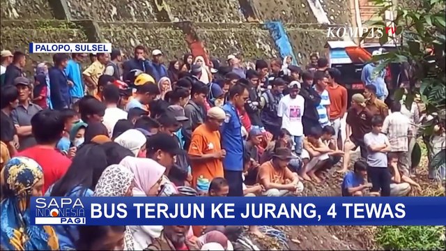 Bus Terperosok ke Jurang Sedalam 20 Meter di Palopo, 4 Orang Meninggal Dunia