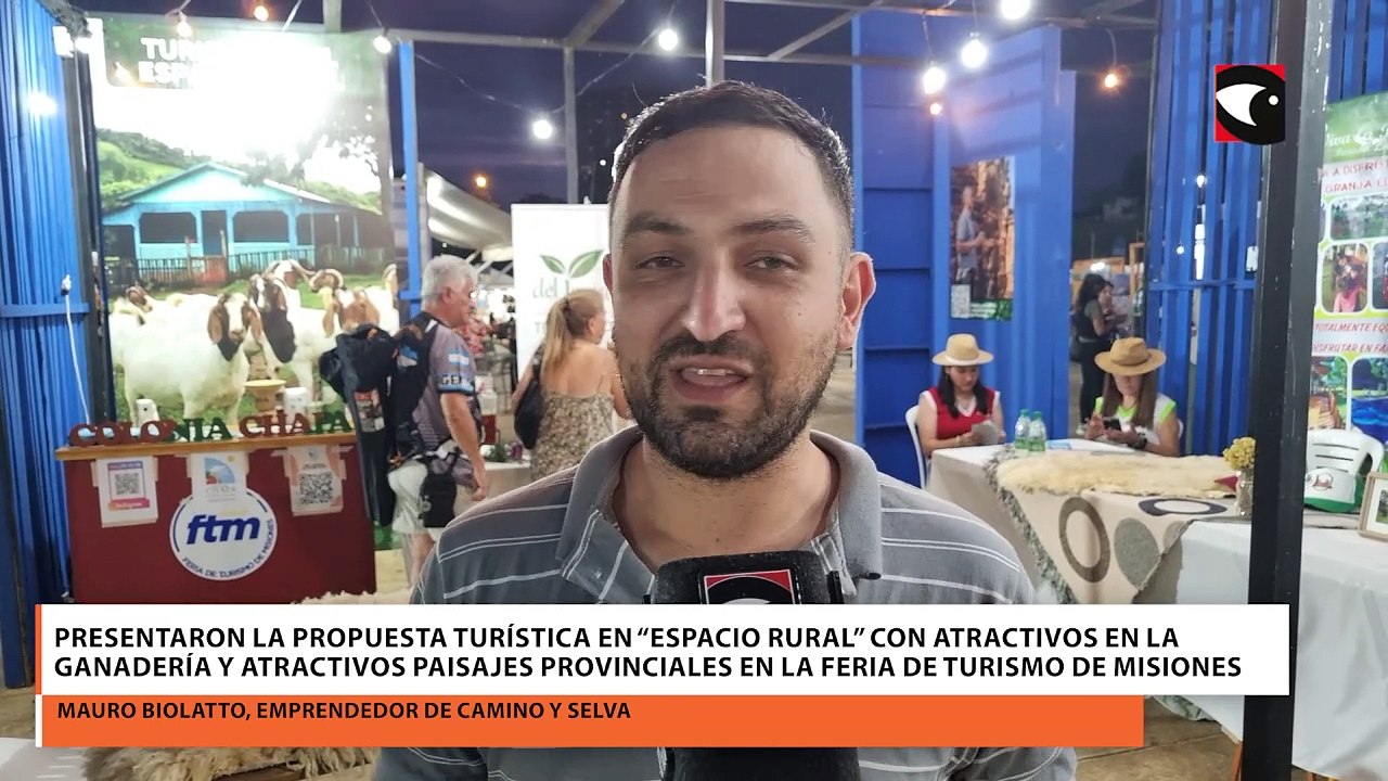 Presentaron la propuesta turística en “Espacio Rural” con atractivos en la ganadería y atractivos paisajes provinciales en la Feria de Turismo de Misiones