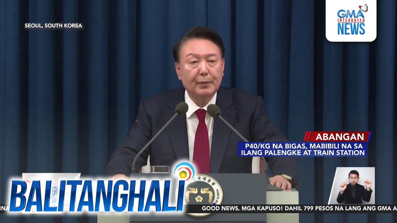 South Korean Pres. Yun, nagdeklara ng emergency martial law dahil daw sa banta ng communist forces ng North Korea at anti-state forces na pabor sa NoKor | Balitanghali