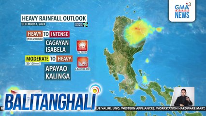 Maulang panahon, aasahan muli sa Northern Luzon dahil sa shear line | Balitanghali