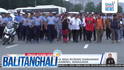 Walkthrough para sa mga rutang daraanan sa Pista ng Hesus Nazareno, isinagawa | Balitanghali