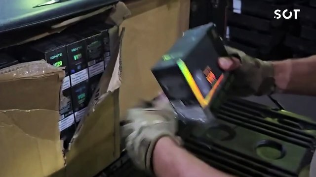 Operação conjunta da PF, PM e Receita apreende carga milionária de cigarros eletrônicos em Cascavel